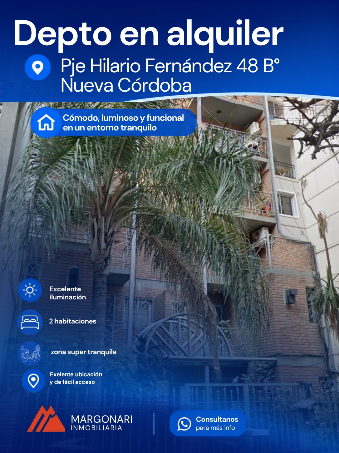 🏡 ¡DEPARTAMENTO EN ALQUILER EN NUEVA CÓRDOBA — foto 1