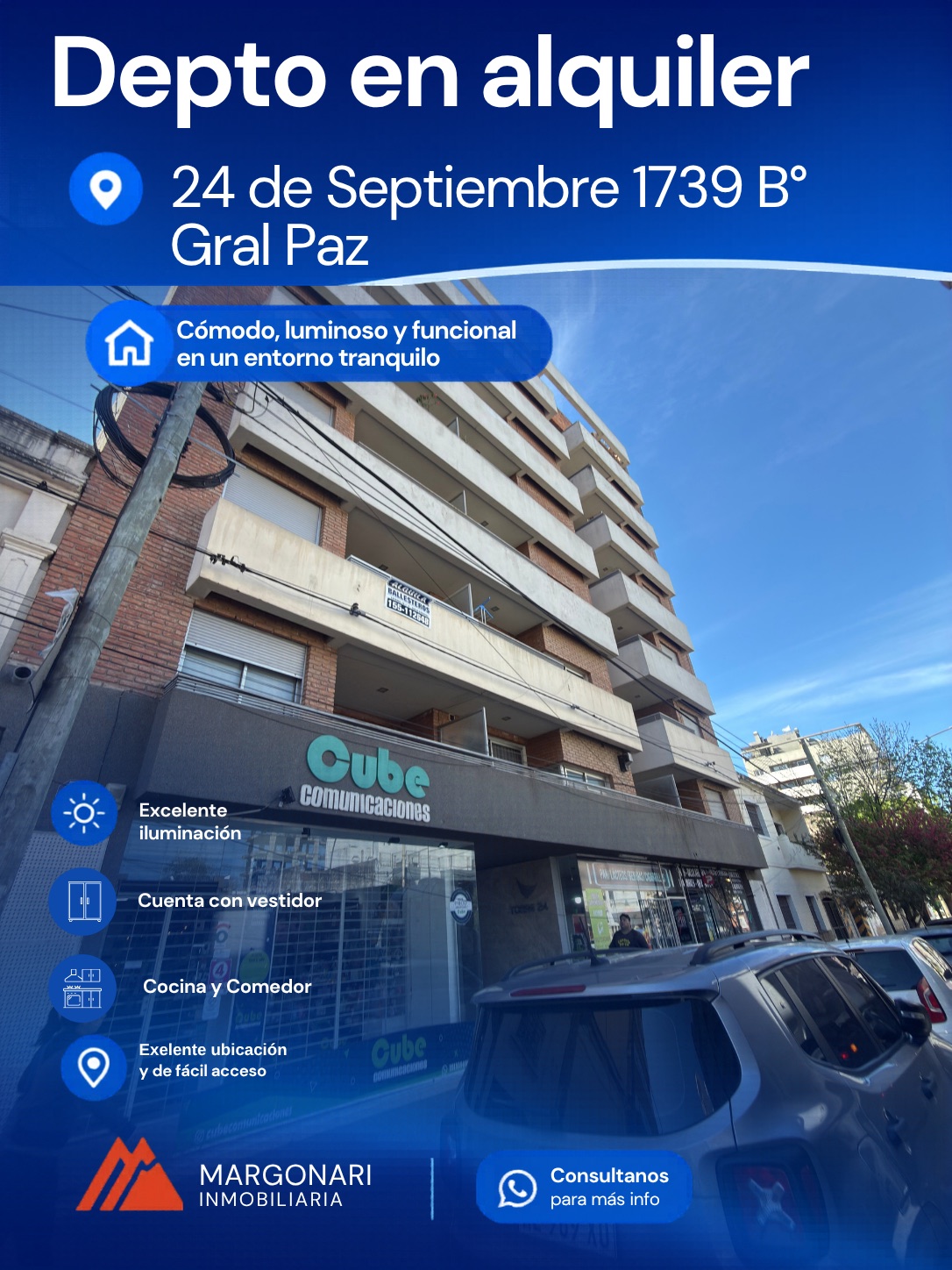 Departamento 1 dormitorio en General paz — foto 1