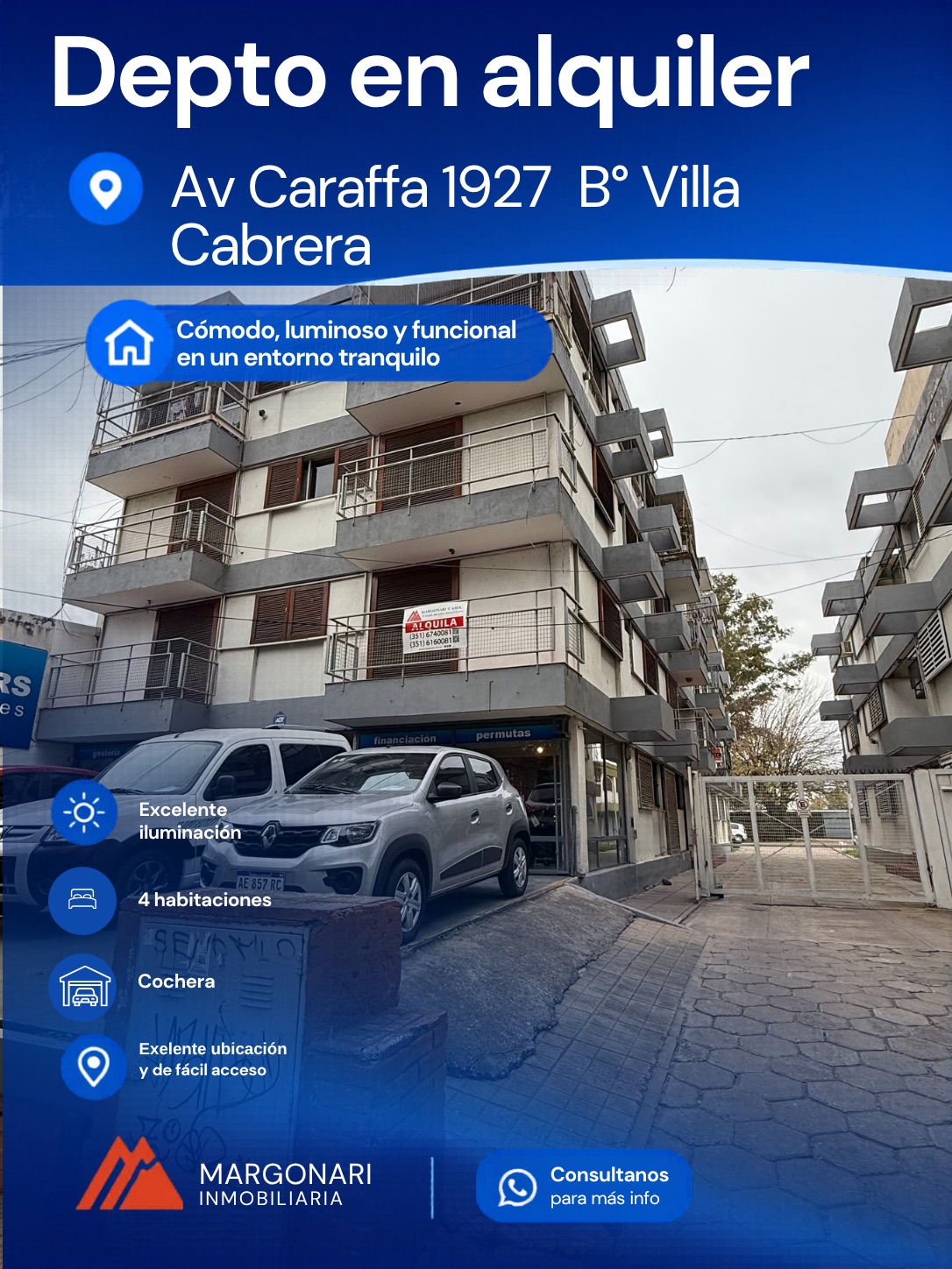 Departamento 4 dormitorios en Villa Cabrera — foto 1
